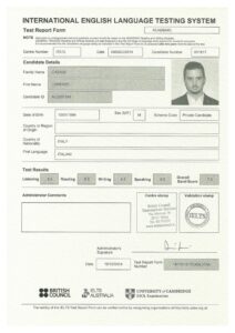 IELTS CERTIFICATE PIC