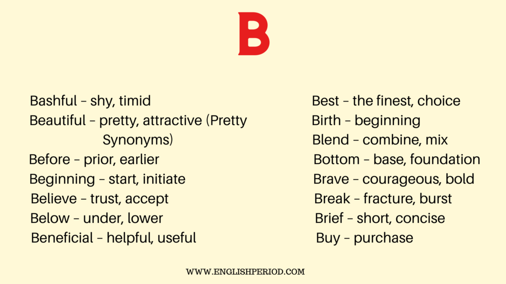 Synonyms for ielts