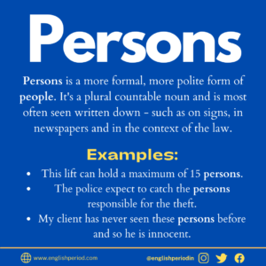 Meaning of persons