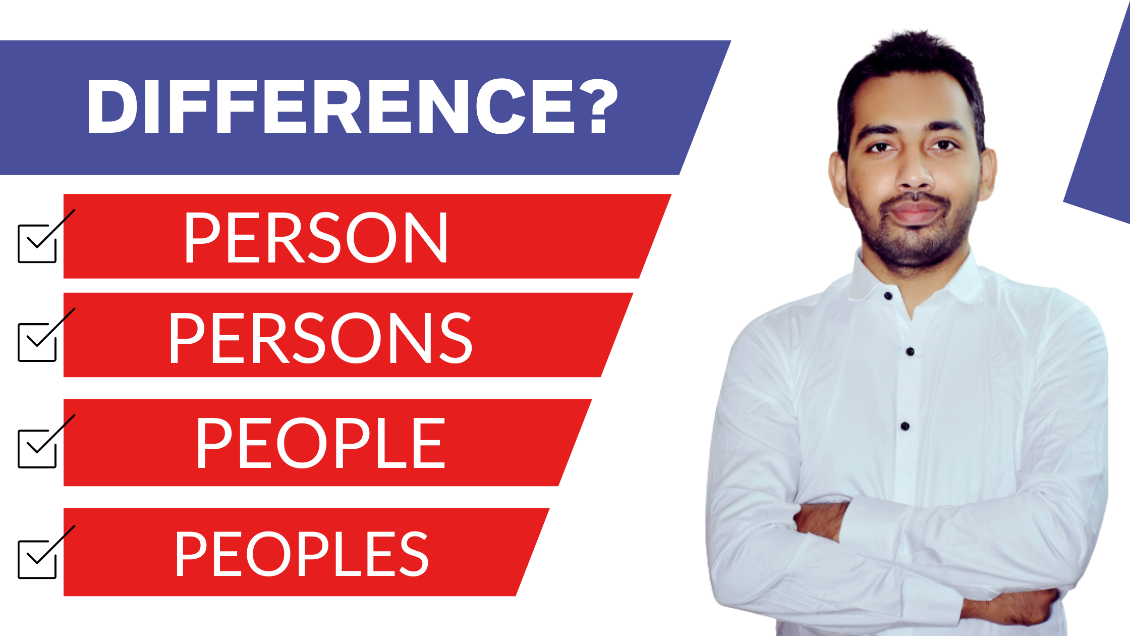 Meaning of Person and Persons, People and Peoples