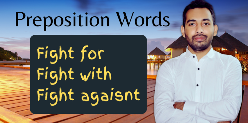 Preposition words with fight