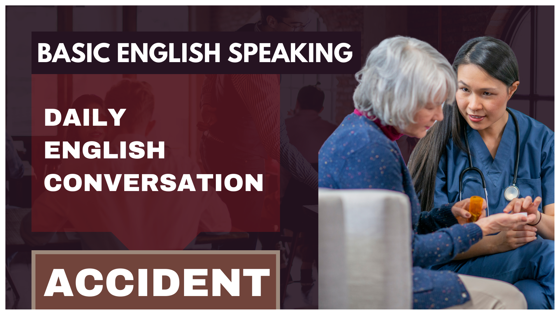 How to talk about accident - daily english conversation - basic english speaking