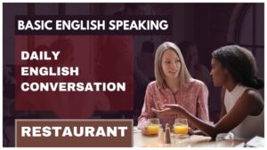 How to Talk About Restaurant: Daily English Conversation