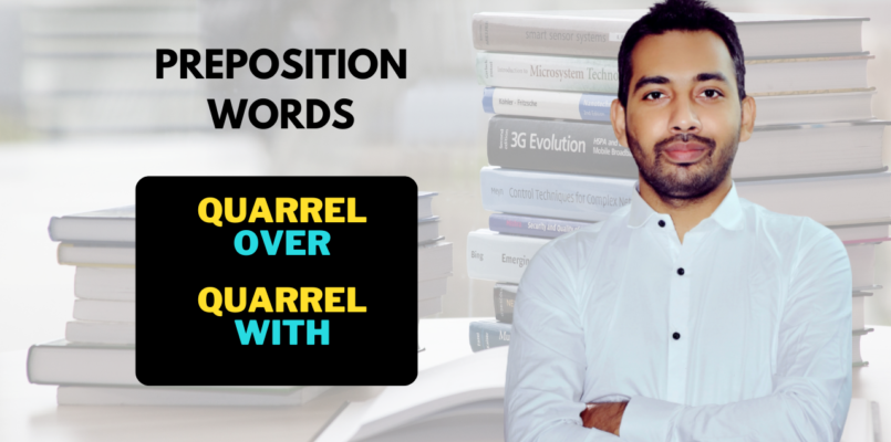 preposition words with quarrel