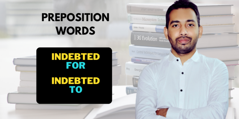 Preposition with Indebted