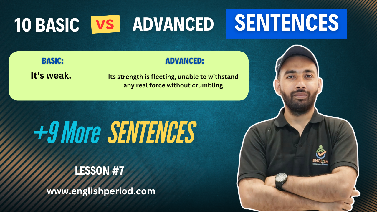10 Basic vs Advanced sentences