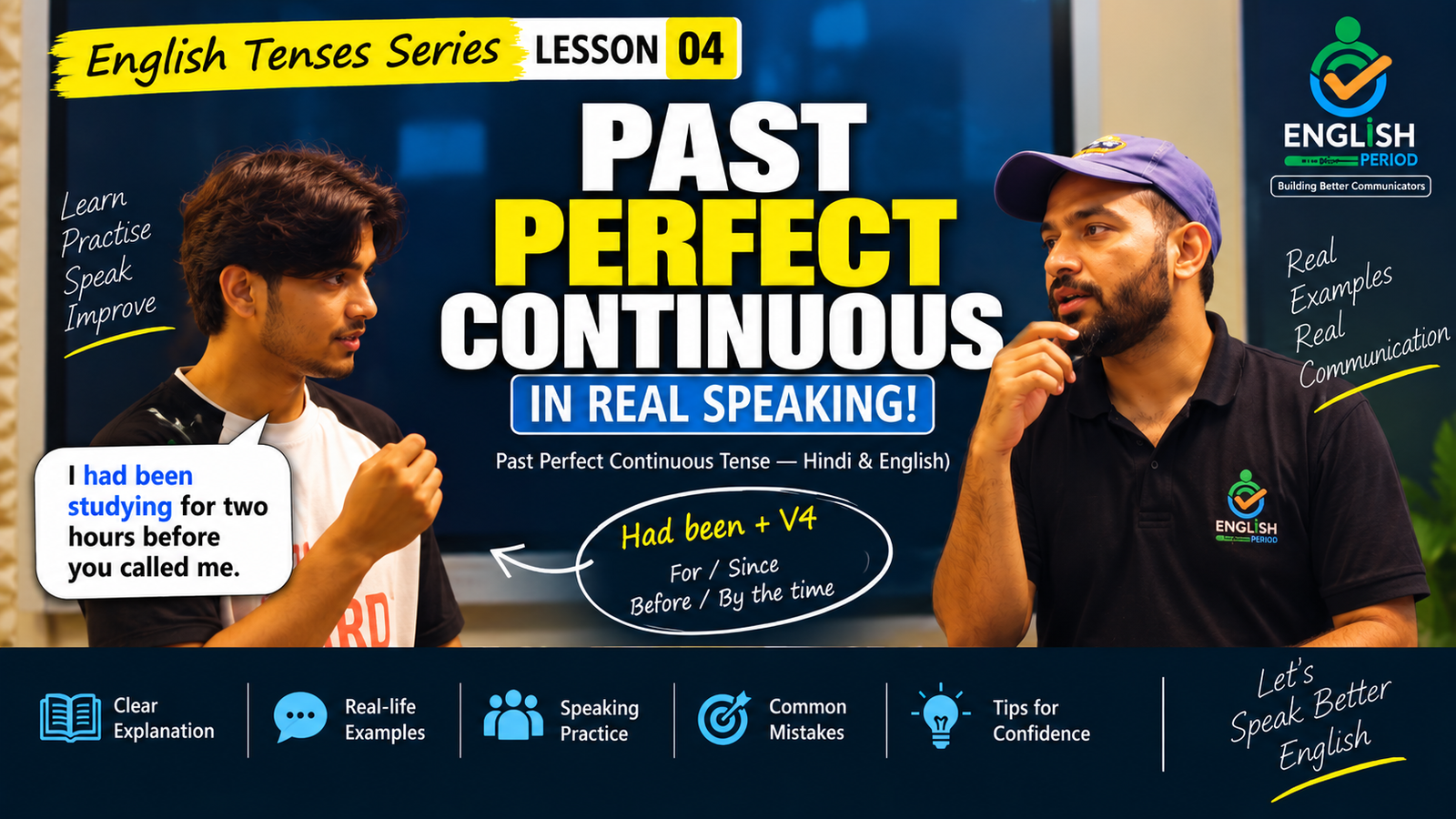 past perfect continuous tense